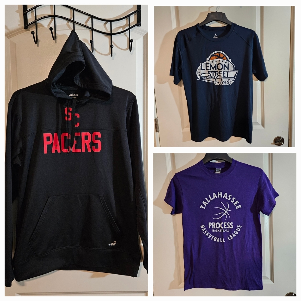 LOT (3) of AAU Basketball StreetBall City League Team Apparel